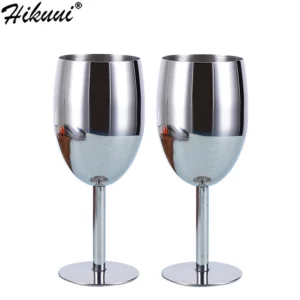 2pc 240ml Stainless Steel Wine Glass