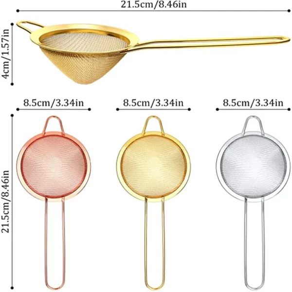 Cocktail Fine Mesh Strainer - Image 2